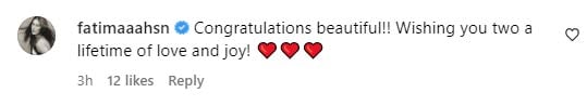 Celebrities and fans wish Komal Rizvi on her wedding