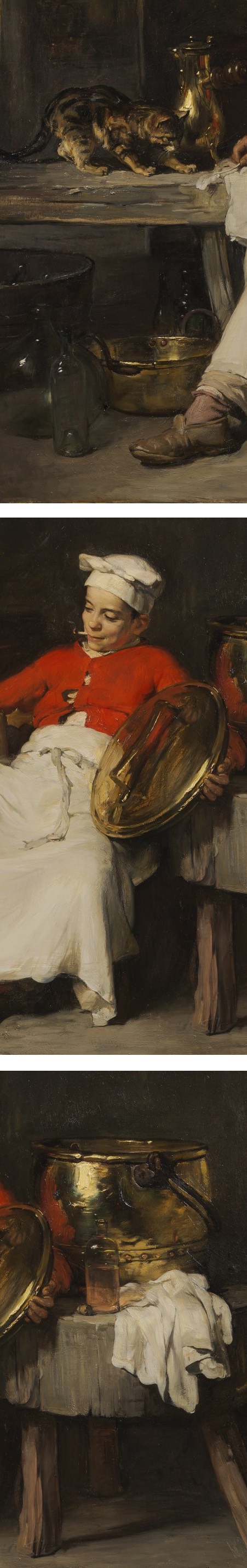Joseph Bail genre scene (details)